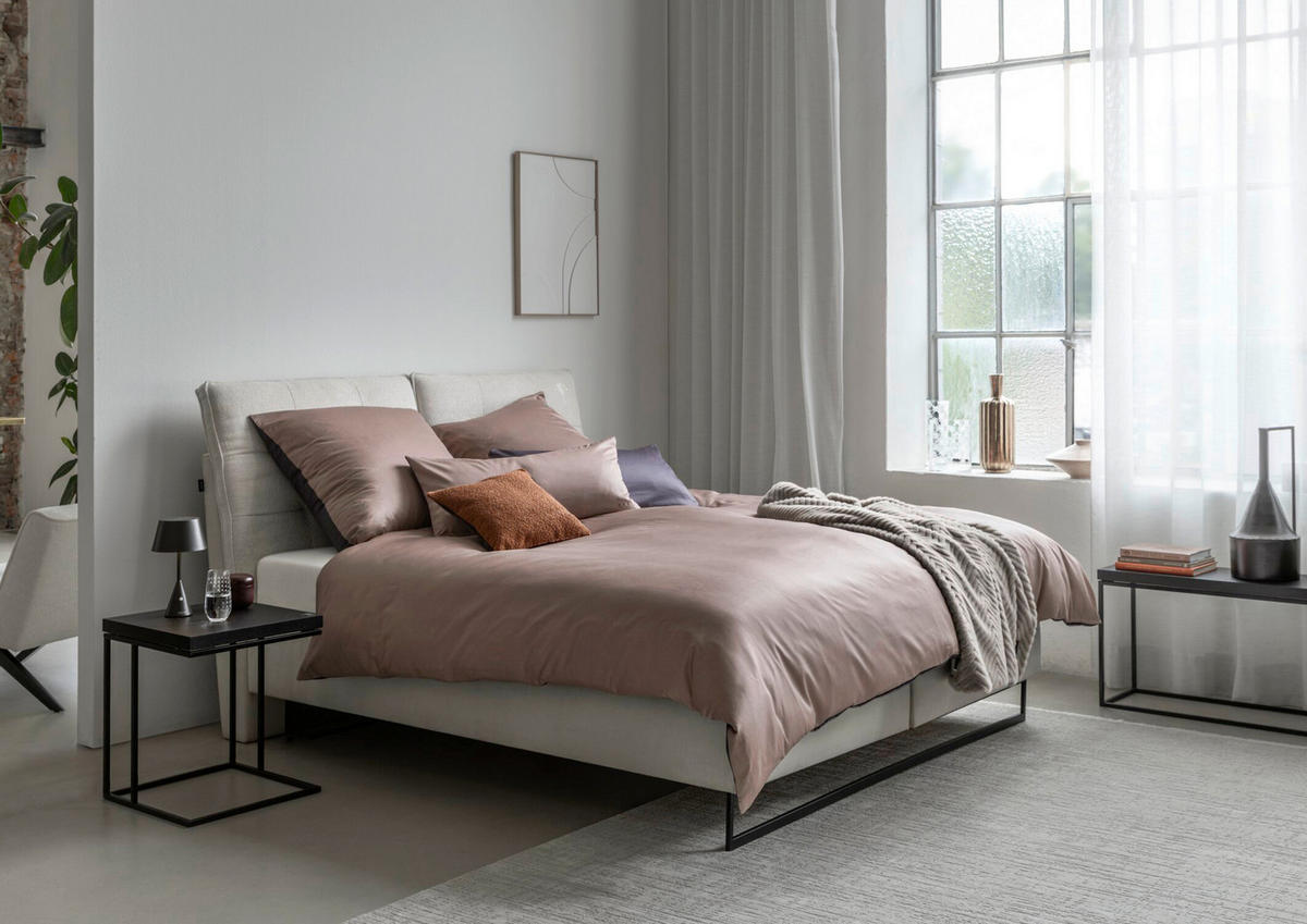 WENDEBETTWÄSCHE Joop! Micro Pattern Makosatin 135/200 cm  - Braun, Basics, Textil (135/200cm) - Joop!