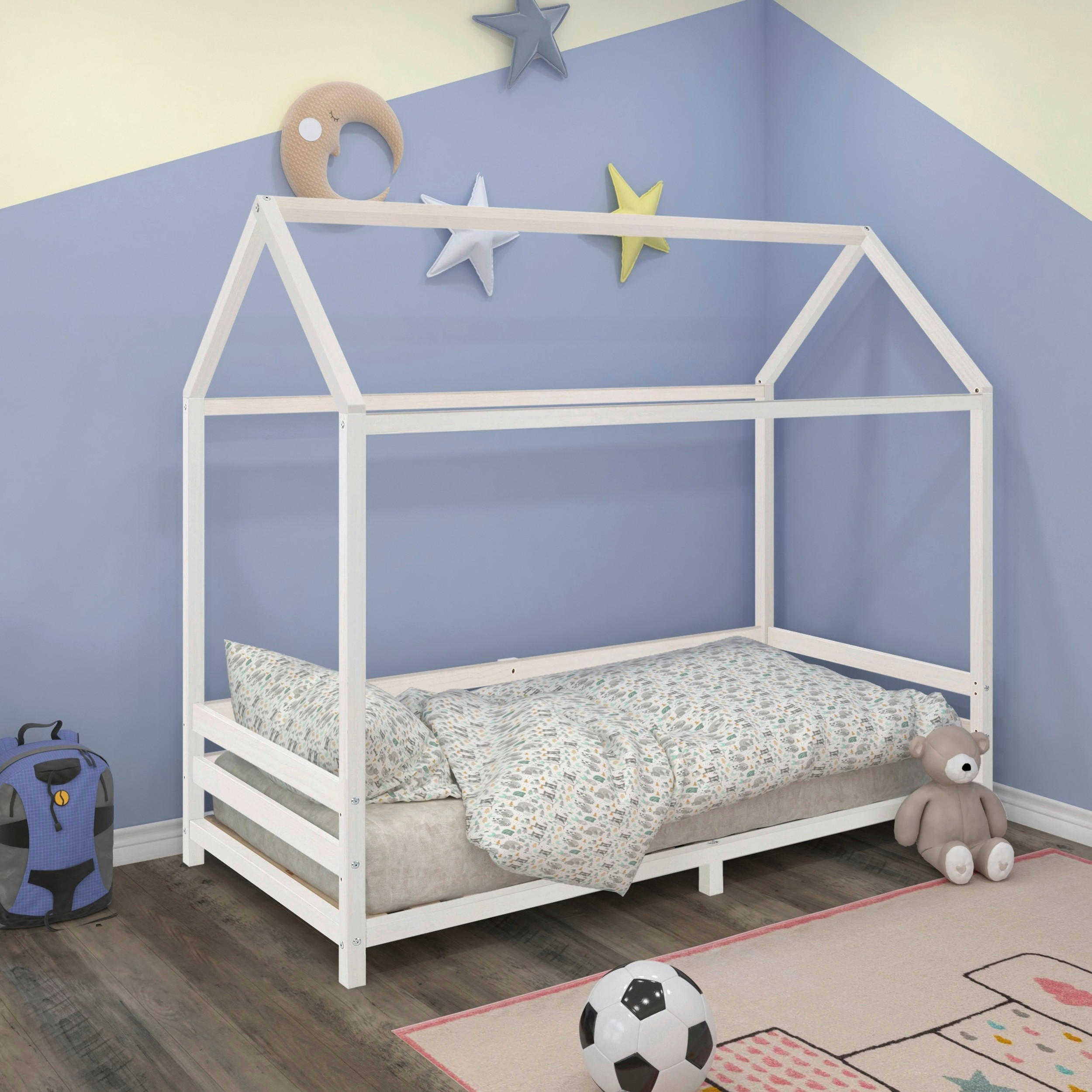 HAUSBETT Lattenrost 90/200 cm  in Weiß  - Naturfarben/Weiß, MODERN, Holz (90/200cm) - MID.YOU