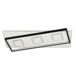 LED-DECKENLEUCHTE Richmond 70/30/6 cm  - Schwarz/Weiß, LIFESTYLE, Kunststoff/Metall (70/30/6cm) - Novel