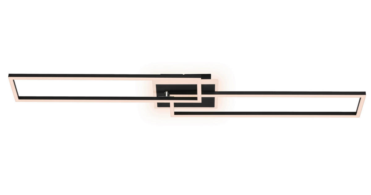 LED PLAFONJERA  - crna, Osnovno, metal/plastika (120/28/8cm)