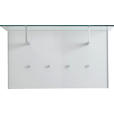 GARDEROBENPANEEL 102/57/32,5 cm  - Klar/Alufarben, Design, Glas/Holzwerkstoff (102/57/32,5cm) - Dieter Knoll
