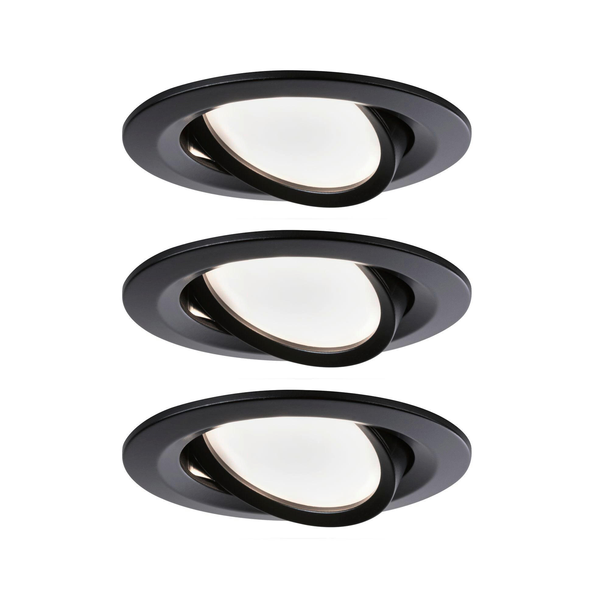 LED-DECKENLEUCHTE 8,4 cm  - Schwarz, Basics, Metall (8,4cm) - Paulmann
