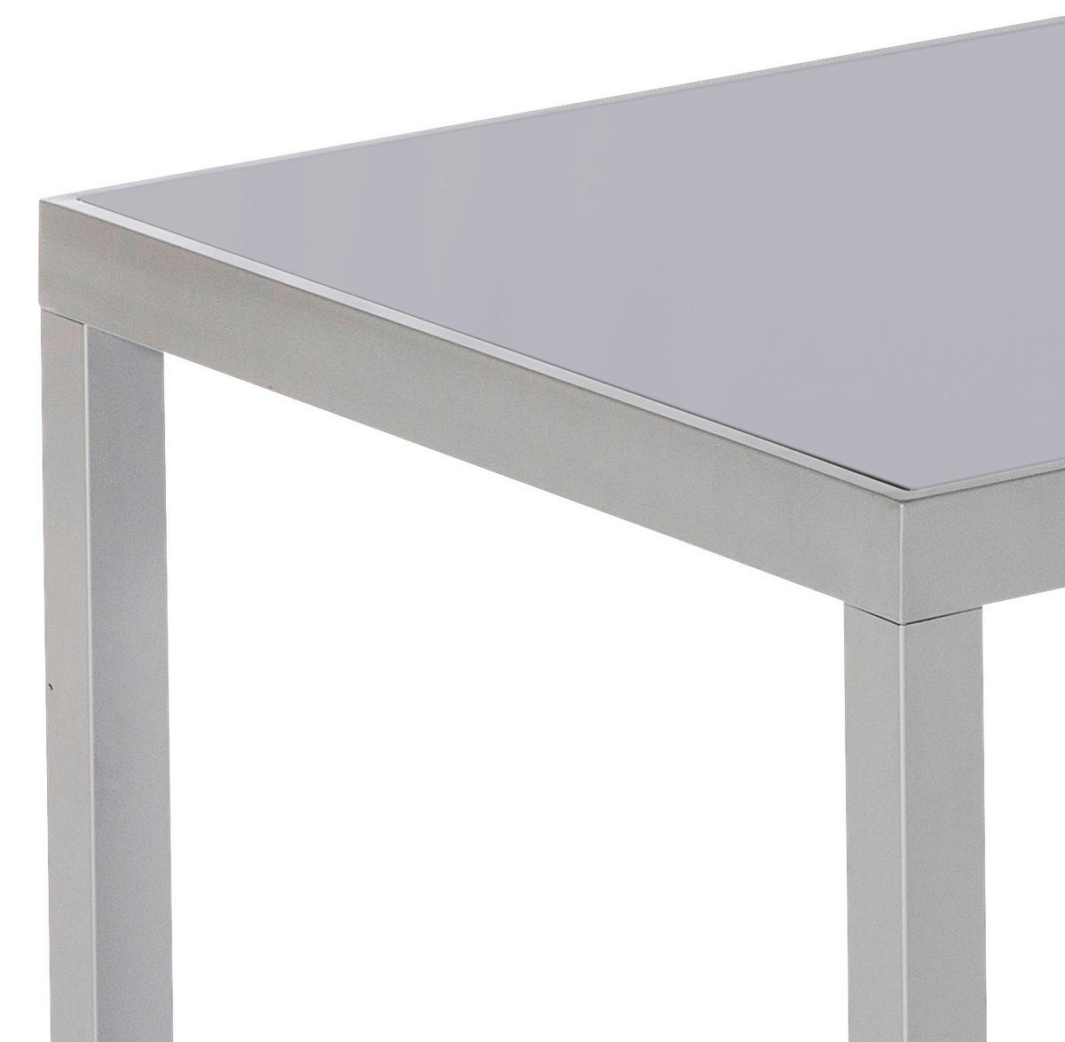 GARTENTISCH 150/90/72 cm Metall, Glas rechteckig  - Silberfarben, KONVENTIONELL, Glas/Metall (150/90/72cm) - Gardenson