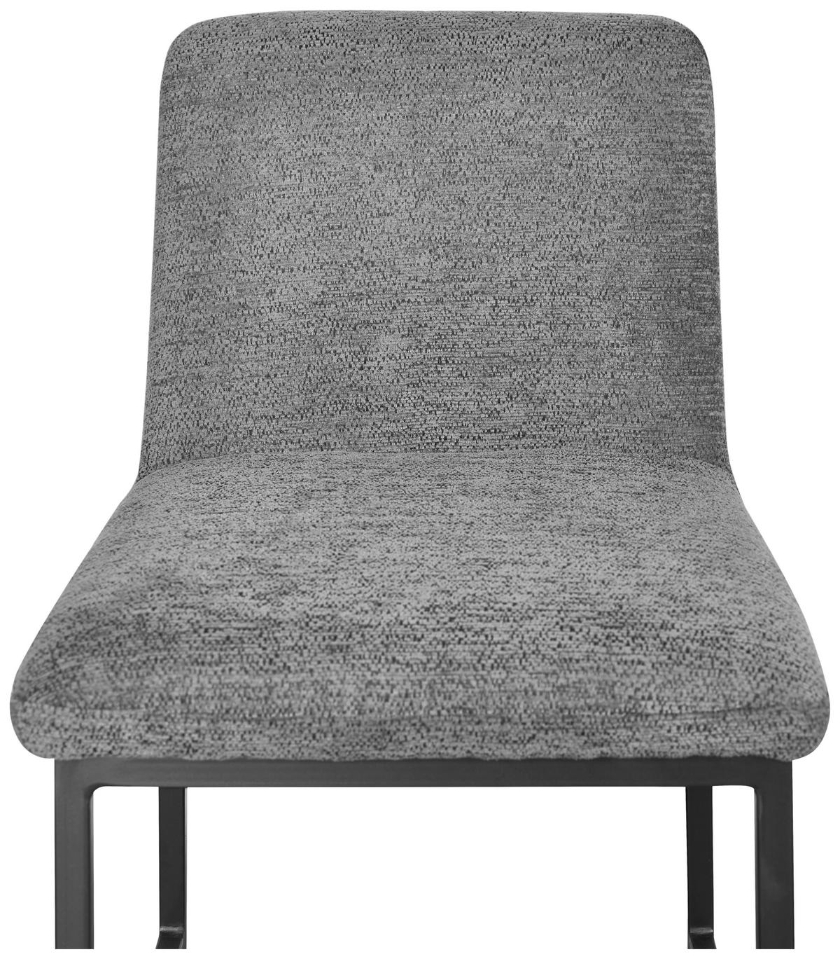 BARHOCKER in Grau, Schwarz  - Schwarz/Grau, MODERN, Textil/Metall (44,5/101/50,5cm) - Livetastic