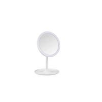 LEUCHTSPIEGEL 18/28,5/18  cm  - Weiß, Basics, Glas/Kunststoff (18/28,5/18 cm) - Milino