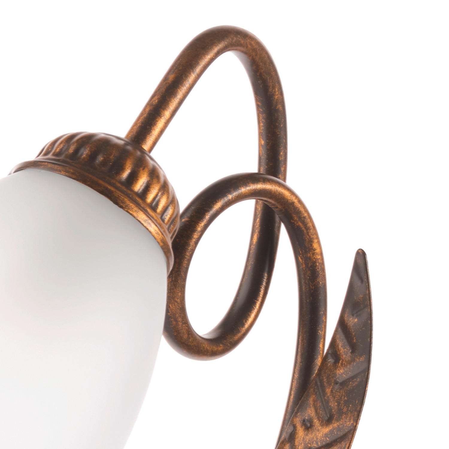 TISCHLEUCHTE 23/33 cm   - Bronzefarben, KONVENTIONELL, Glas/Metall (23/33cm)