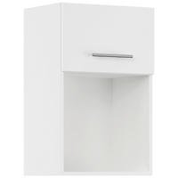 KÜCHENOBERSCHRANK 45/72,3/34,2 cm  in Weiß  - Edelstahlfarben/Weiß, Basics, Holzwerkstoff/Metall (45/72,3/34,2cm) - Impuls