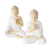 BUDHA - biela/béžová, Lifestyle, plast (14/10/20cm)