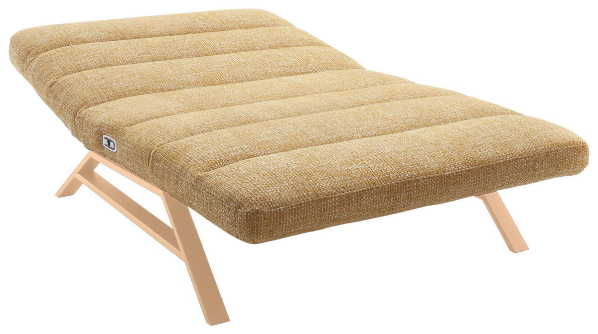 RELAXLIEGE Chenille Gelb  - Gelb/Orange, Design, Textil/Metall (120/54-113/158-198cm) - Pure Home Lifestyle