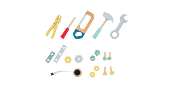 KINDERWERKZEUGSET  - Multicolor, Basics, Holz/Holzwerkstoff (24,3/13,3/17,5cm) - My Baby Lou