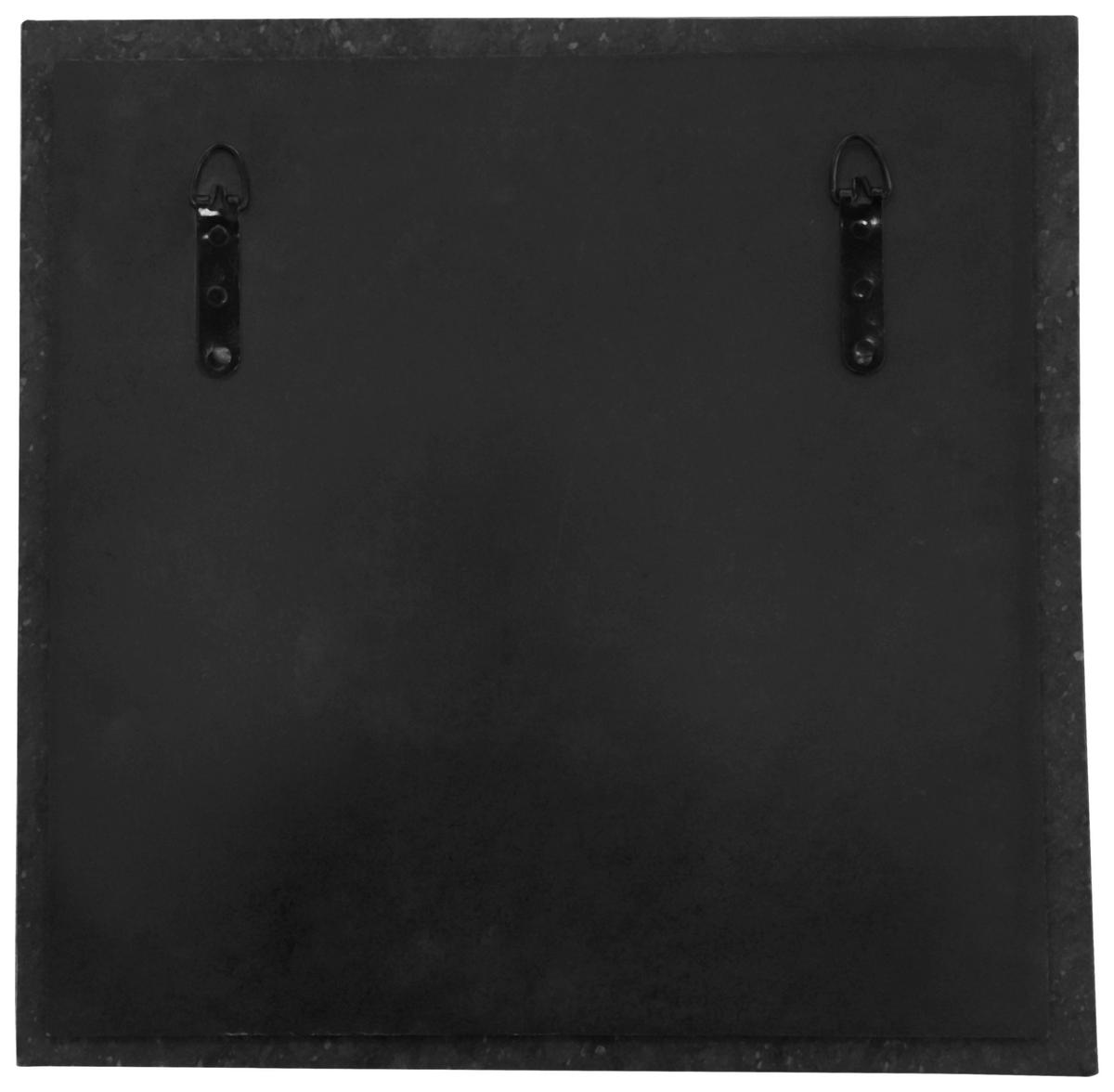 NÁSTENNÉ ZRKADLO 41/41/2 cm  - čierna/zlatá, Basics, kompozitné drevo/kameň (41/41/2cm) - MID.YOU