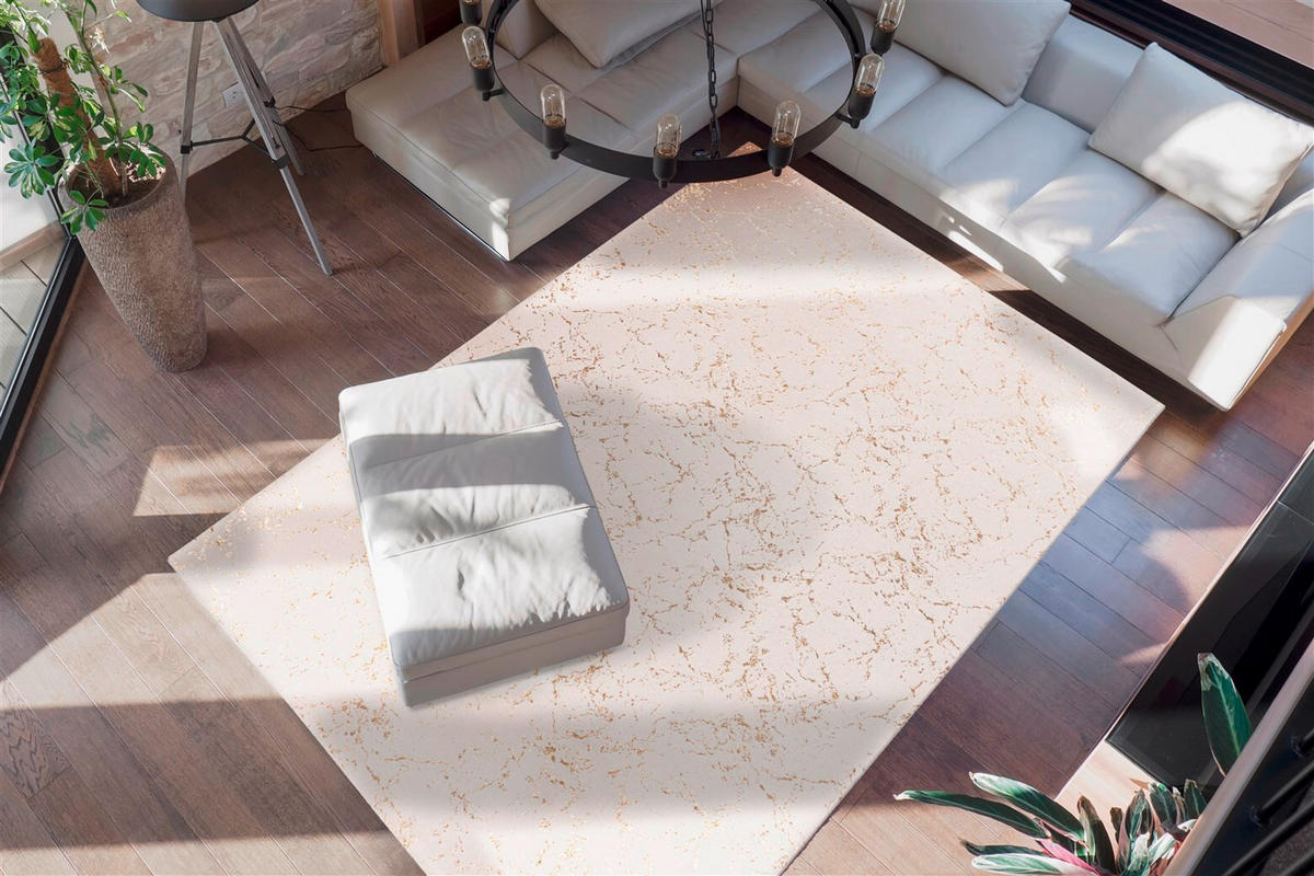 LÄUFER 80/150 cm Bijou 225 Creme / Gold Creme, Goldfarben  - Goldfarben/Creme, KONVENTIONELL, Textil (80/150cm)