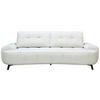2-SITZER-SOFA Chenille Creme  - Creme/Schwarz, Design, Kunststoff/Textil (230/84/104/111/122cm) - Livetastic