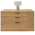 KOMMODE in 122/75/45 cm - Wildeiche/Schwarz, Design, Holz/Metall (122/75/45cm) - Valnatura