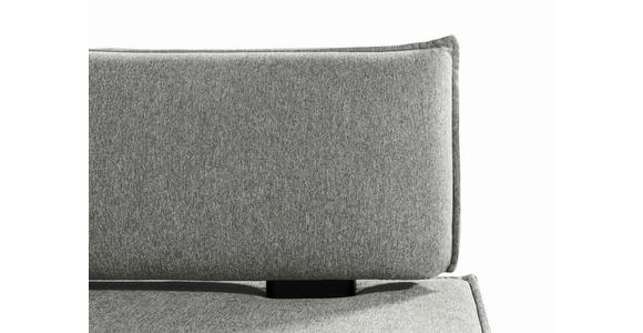 ECKBANK 235/165 cm Webstoff Schwarz, Hellgrau Buche massiv - Hellgrau/Schwarz, Basics, Holz/Textil (235/165cm) - Carryhome