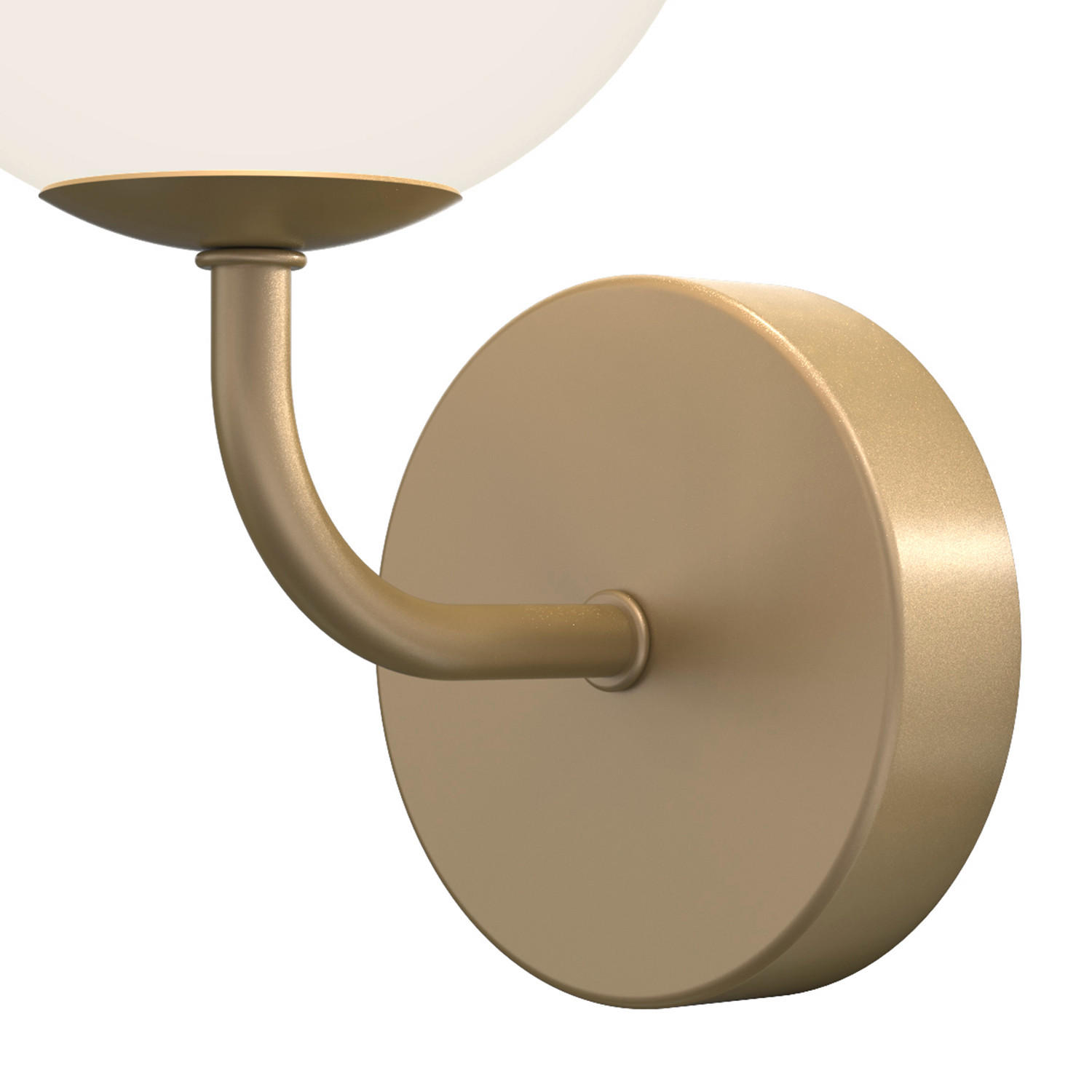 WANDLEUCHTE 5084 PALOMA 12/15/22 cm   - Messingfarben, KONVENTIONELL, Glas/Metall (12/15/22cm)