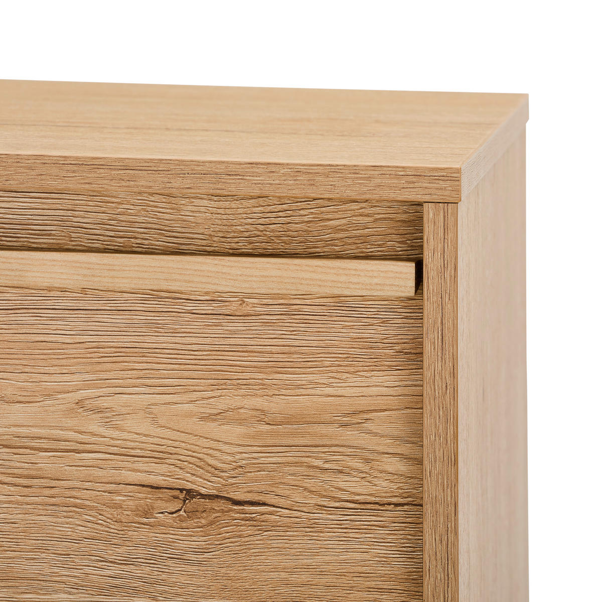 KOMMODE WABI, 80/101/40 cm, 1 Schublade(n)  - Eichefarben/Schwarz, Design, Holz/Holzwerkstoff (80/101/40cm) - Xora