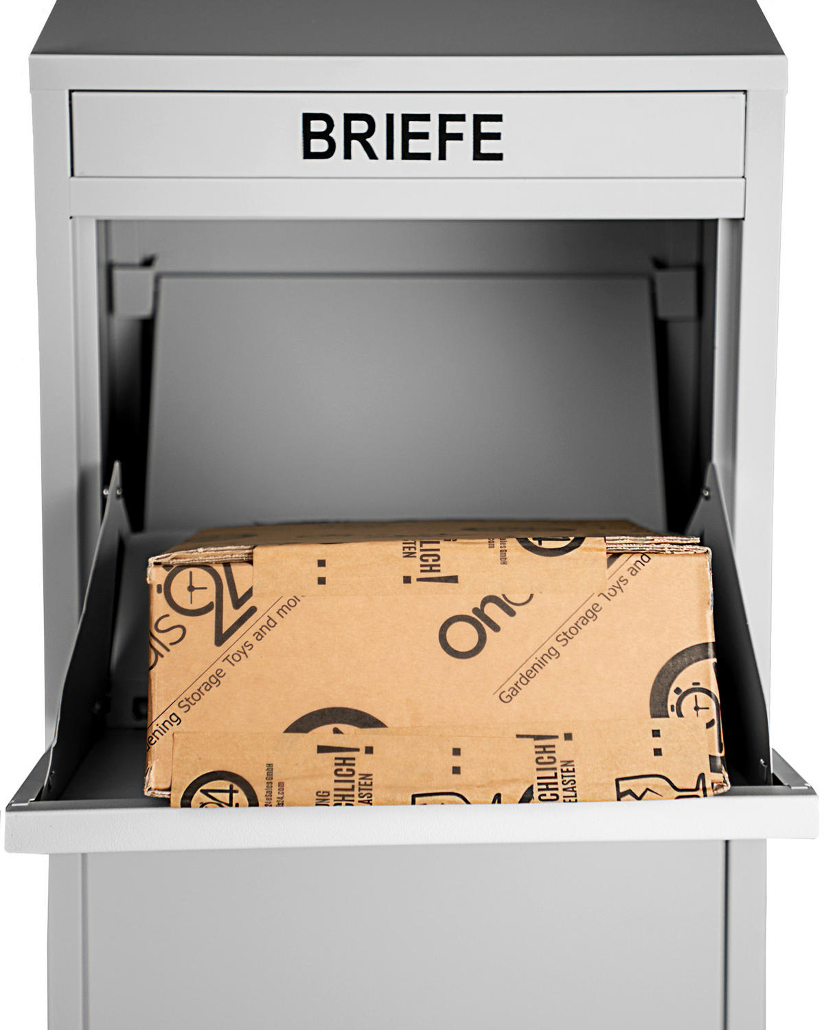 PAKETBOX Grau  - Grau, Basics, Metall (41/103/38cm) - Ambia Garden