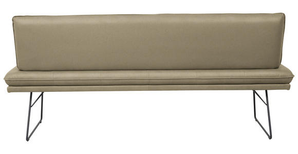 SITZBANK in Metall, Textil Grün, Schwarz  - Schwarz/Grün, Design, Textil/Metall (195/87/65cm) - Dieter Knoll