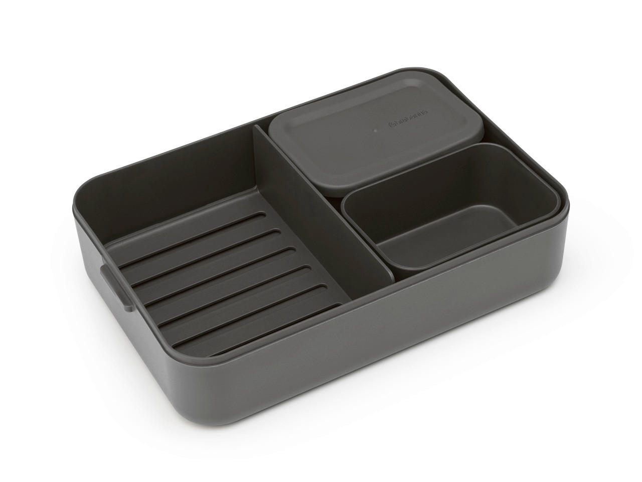 KRABIČKA NA POTRAVINY  - tmavě šedá, Basics, plast (25.5/6.2/16.7cm) - Brabantia