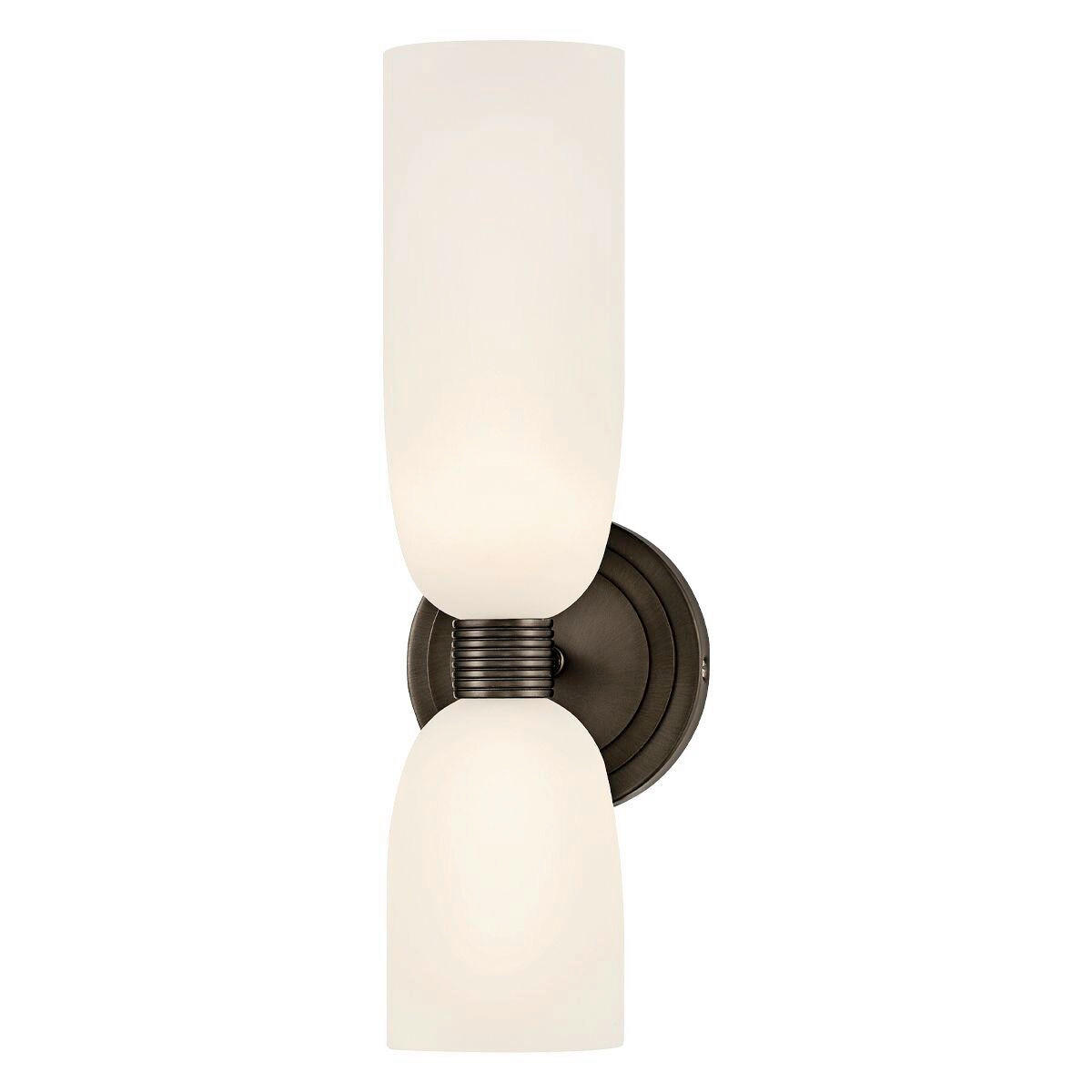 BADEZIMMER-WANDLEUCHTE Hinkley 37,3/12/14,5 cm  - Schwarz, KONVENTIONELL, Glas/Metall (37,3/12/14,5cm) - Elstead Lighting