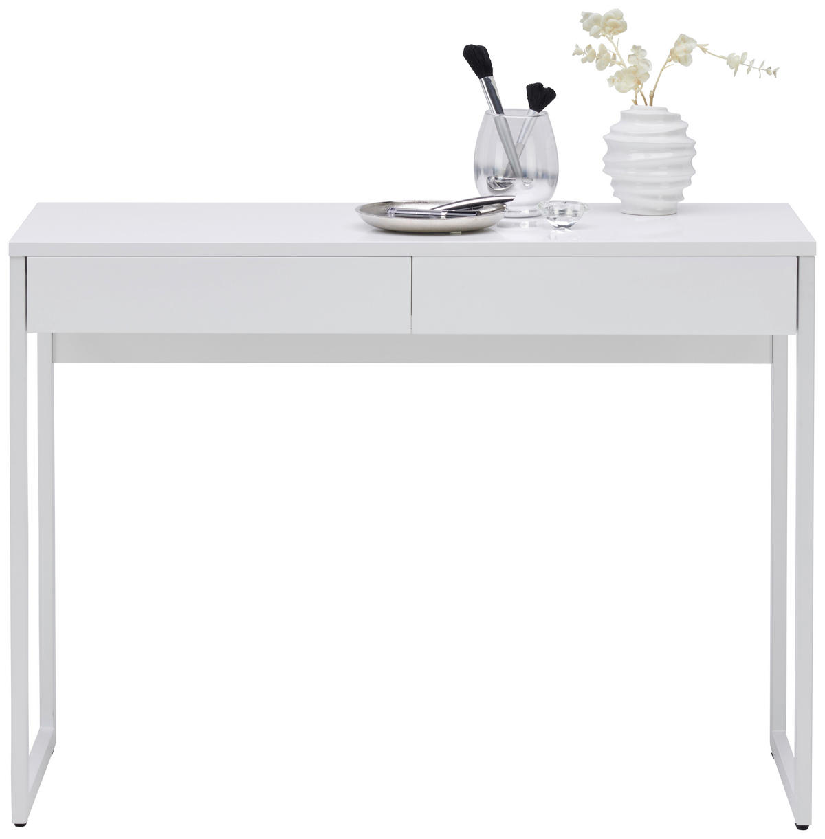 SMINKASZTAL fehér  - fehér, Trend, faalapú anyag/fém (101,6/76/40cm) - Carryhome