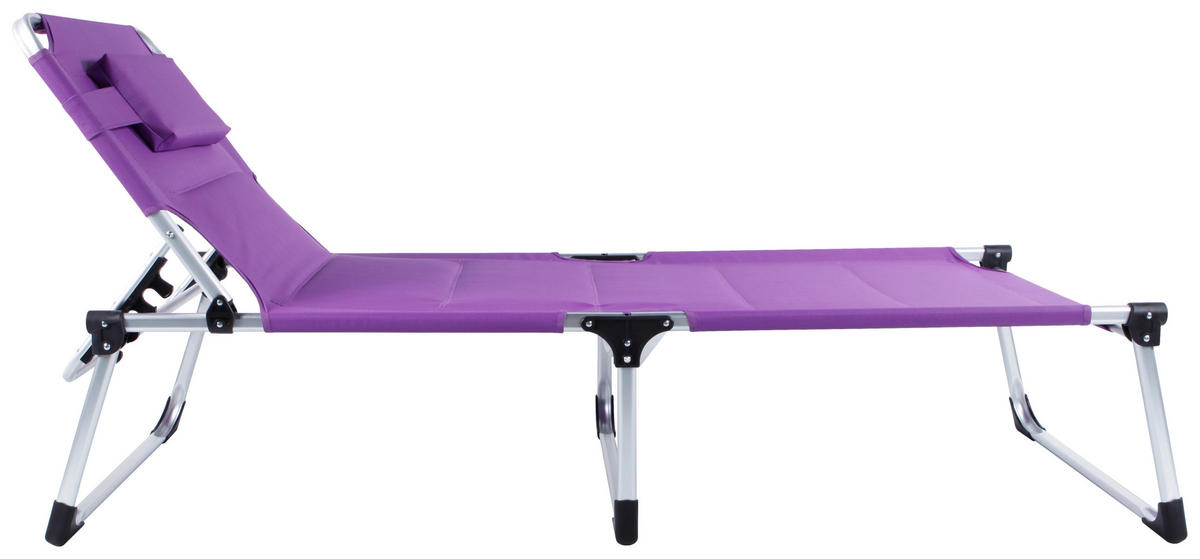 DREIBEINLIEGE 71/40/192 cm  - Lila, MODERN, Textil/Metall (71/40/192cm) - Ambia Garden