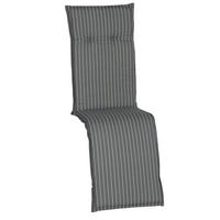 PODUŠKA NA RELAXAČNÉ KRESLO, 171/50/6 cm - sivá, Design, textil (171/50/6cm)