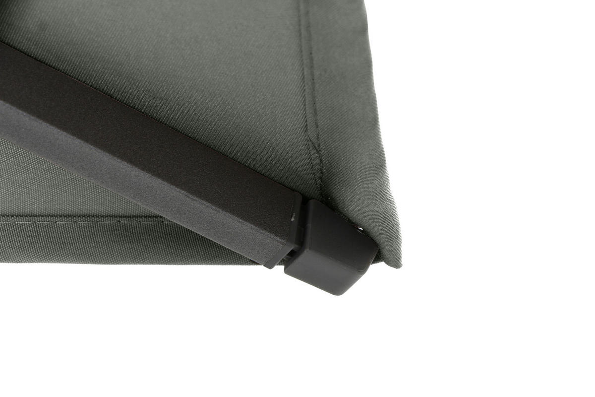 SONNENSCHIRM 300 cm  - Anthrazit/Olivgrün, KONVENTIONELL, Textil/Metall (300/200cm) - Siena Garden