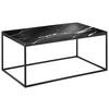 COUCHTISCH in Stein 100/60/42,5 cm  - Schwarz, Design, Stein/Metall (100/60/42,5cm) - Johann Jakob