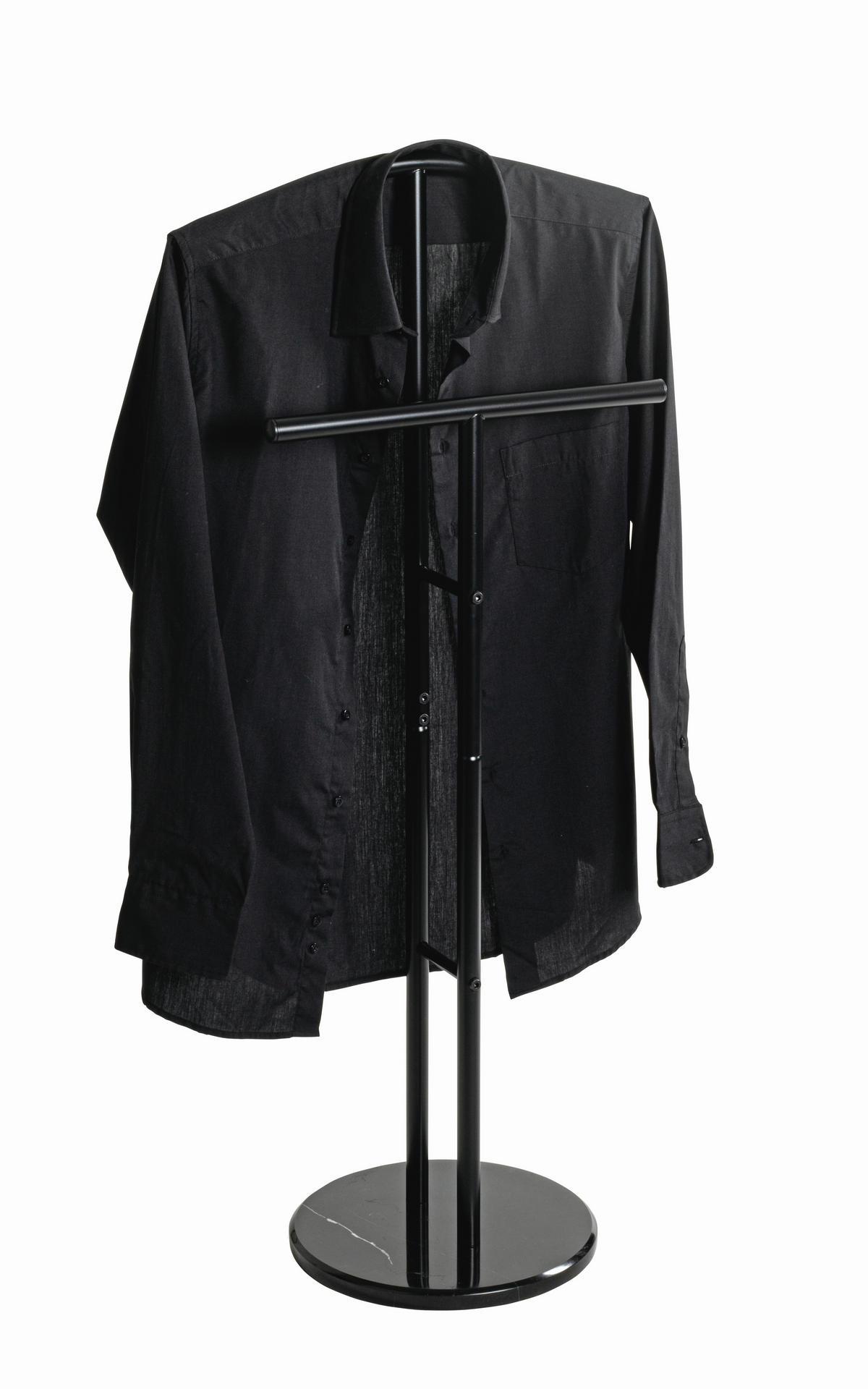 HERRENDIENER in Schwarz 48/105/30 cm   - Schwarz, Basics, Stein/Metall (48/105/30cm)