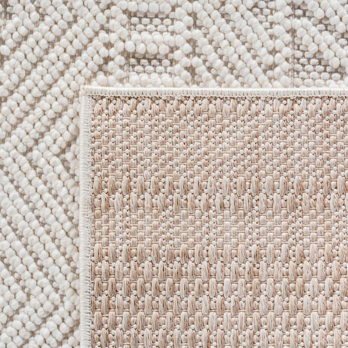 FLACHWEBETEPPICH 200/290 cm HELIX Creme  - Creme, Basics, Kunststoff/Textil (200/290cm) - Novel