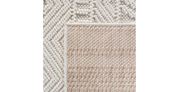 FLACHWEBETEPPICH 80/150 cm HELIX Creme  - Creme, Basics, Kunststoff/Textil (80/150cm) - Novel