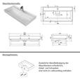 WASCHTISCHKOMBI 100 cm  - Sandfarben/Schwarz, KONVENTIONELL, Keramik/Holzwerkstoff (100cm) - Xora