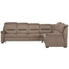ECKSOFA in Mikrofaser Sandfarben  303/245 cm  - Sandfarben/Schwarz, KONVENTIONELL, Holz/Textil (303/245cm) - Beldomo Comfort
