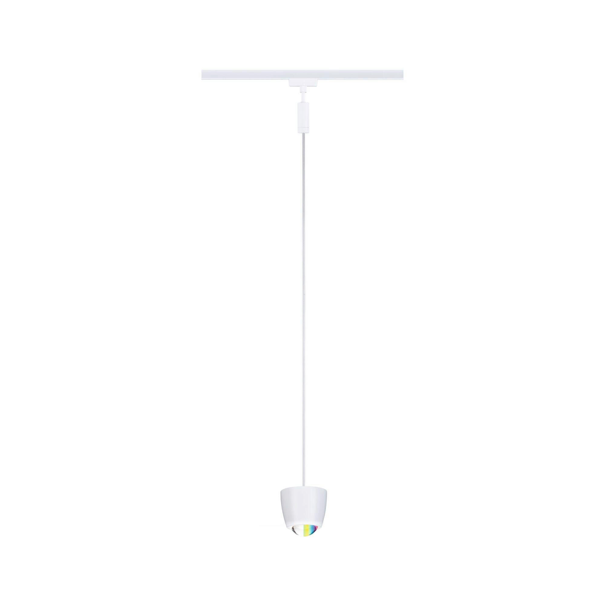 SCHIENENSYSTEM-HÄNGELEUCHTE URail Tyros 10,0/10,3 cm   - Weiß, Basics, Kunststoff (10,0/10,3cm) - Paulmann