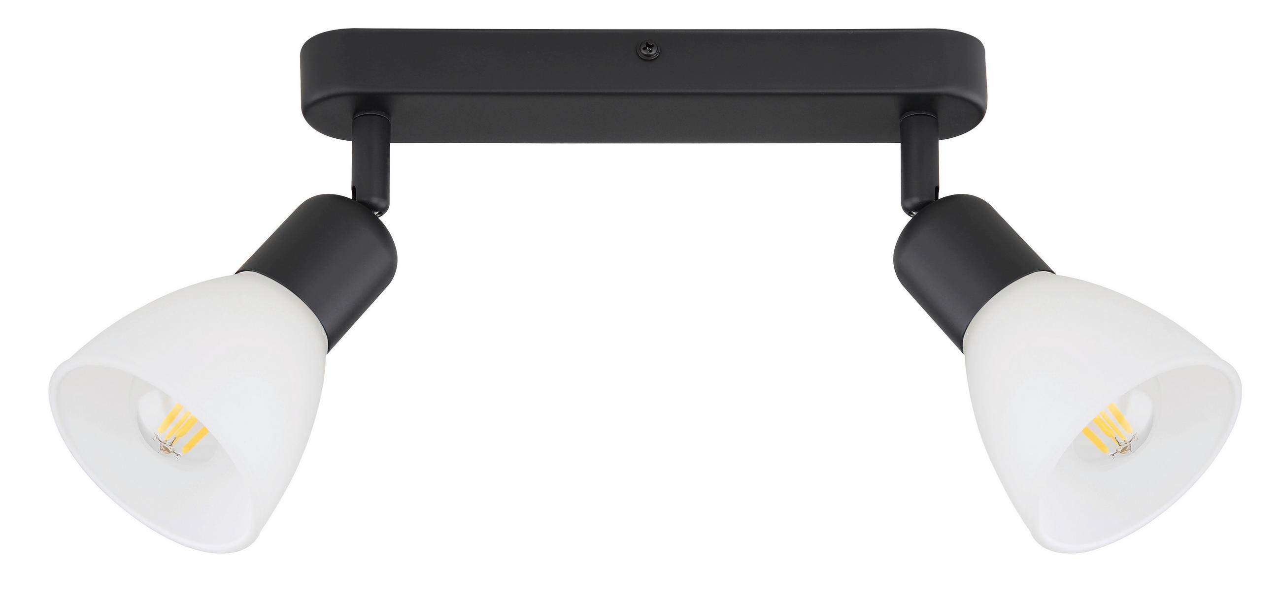 STRAHLER 46,5/10/4,2 cm   - Schwarz, KONVENTIONELL, Glas (46,5/10/4,2cm)