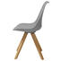 STUHL Lederlook Buche massiv Buchefarben, Grau - Buchefarben/Grau, Design, Holz/Kunststoff (48,5/82/54cm) - Carryhome STUHL Lederlook Buche massiv Buchefarben, Grau - Buchefarben/Grau, Design, Holz/Kunststoff (48,5/82/54cm) - Carryhome