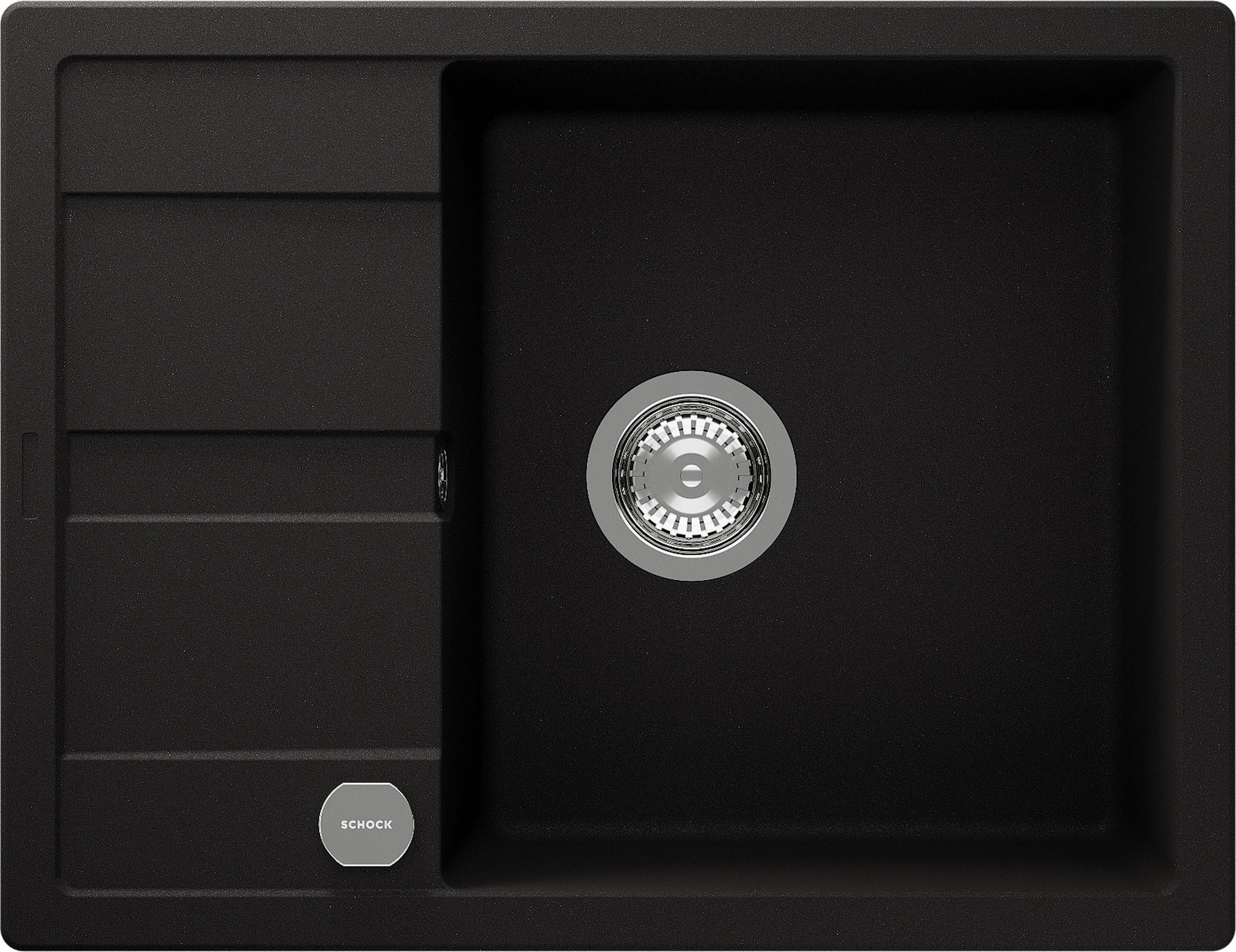 SPÜLE MAND100AGNE  - Graphitfarben, Basics, Stein (65/30,4/50cm) - Schock