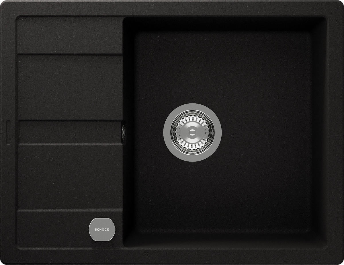 SPÜLE MAND100AGNE  - Graphitfarben, Basics, Stein (65/30,4/50cm) - Schock