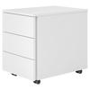 ROLLCONTAINER 39,5/51/54,8 cm  - Weiß, KONVENTIONELL, Holzwerkstoff (39,5/51/54,8cm) - Venda