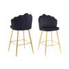 BARHOCKER-SET in Schwarz  - Goldfarben/Schwarz, MODERN, Textil/Metall (52/100/54cm) - Livetastic