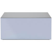 COUCHTISCH Spiegelglas 100/50/45 cm rechteckig Grau  - Grau, Design, Glas/Holzwerkstoff (100/50/45cm) - MID.YOU