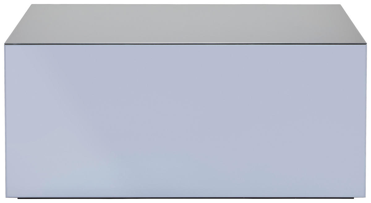 COUCHTISCH Spiegelglas 100/50/45 cm rechteckig Grau  - Grau, Design, Glas/Holzwerkstoff (100/50/45cm) - MID.YOU