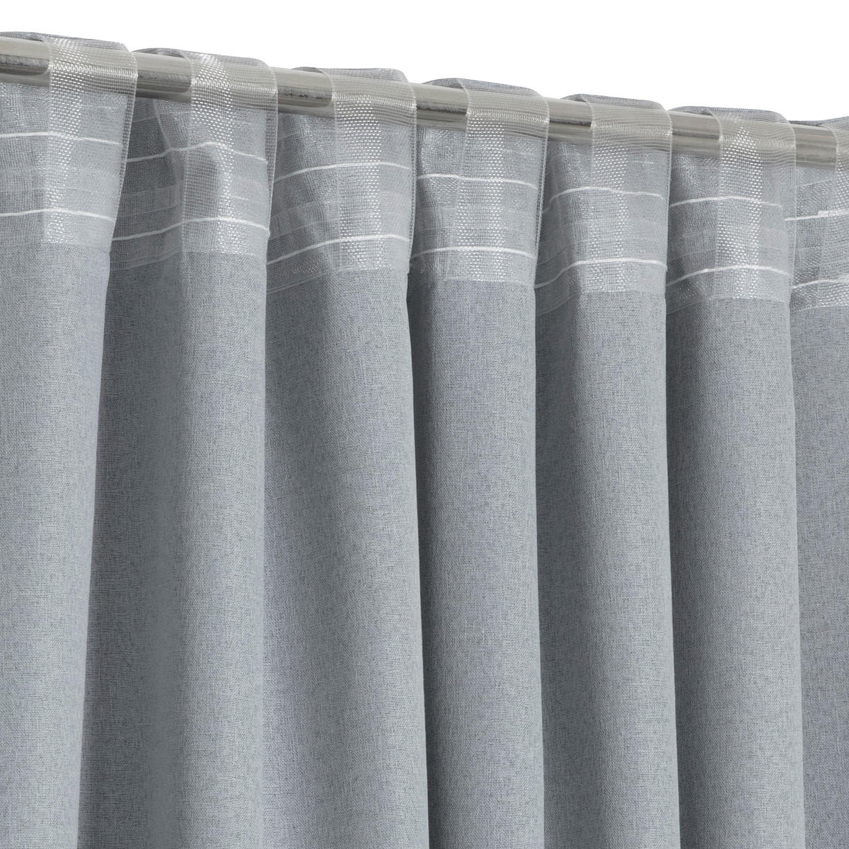 FERTIGVORHANG  black-out (lichtundurchlässig)   140/240 cm  - Grau, Basics, Textil (140/240cm)