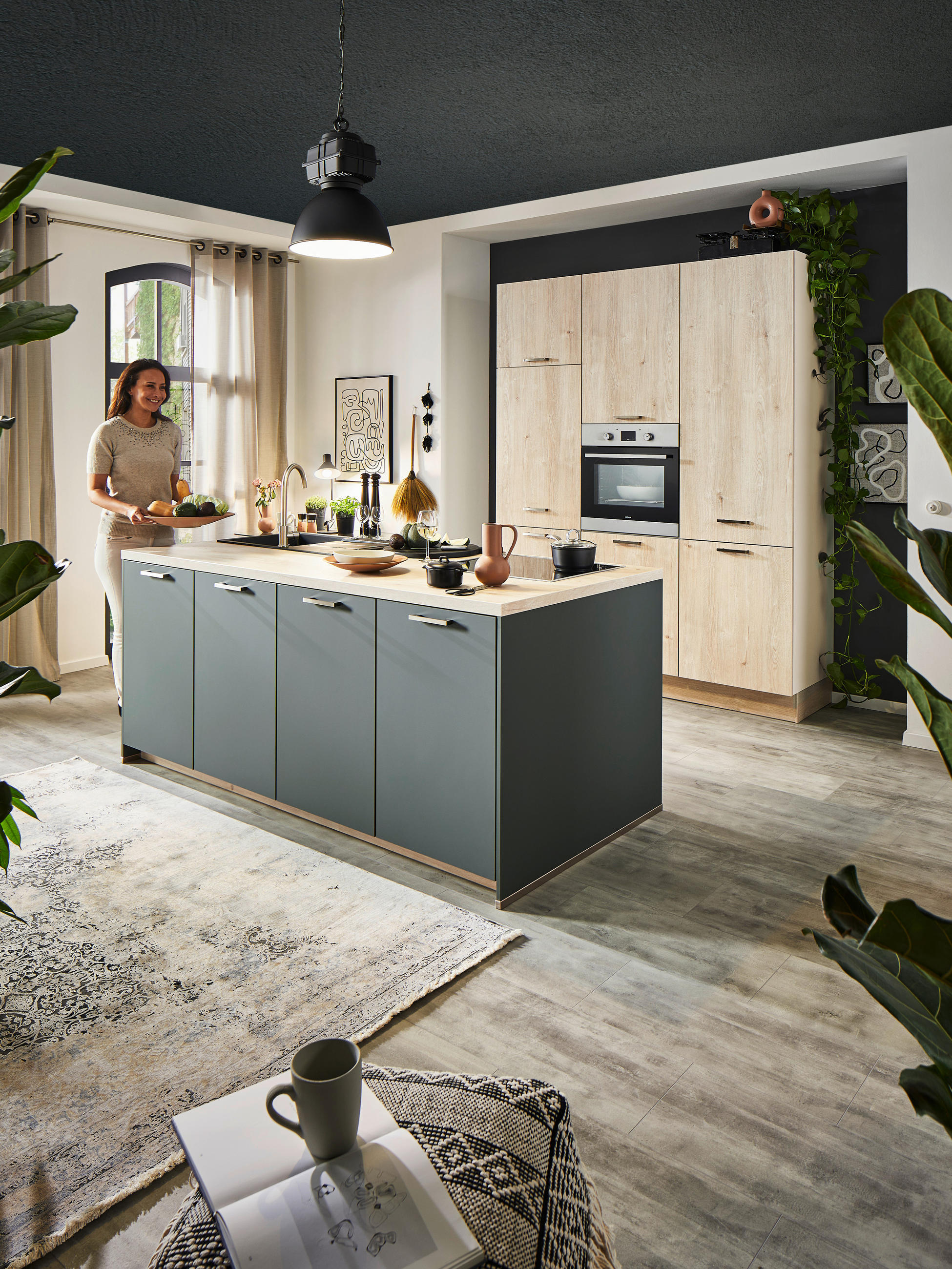 EINBAUKÜCHE   - Design, Holzwerkstoff - Celina