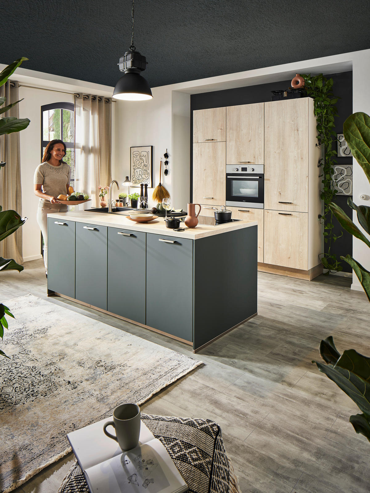 EINBAUKÜCHE   - Design, Holzwerkstoff - Celina