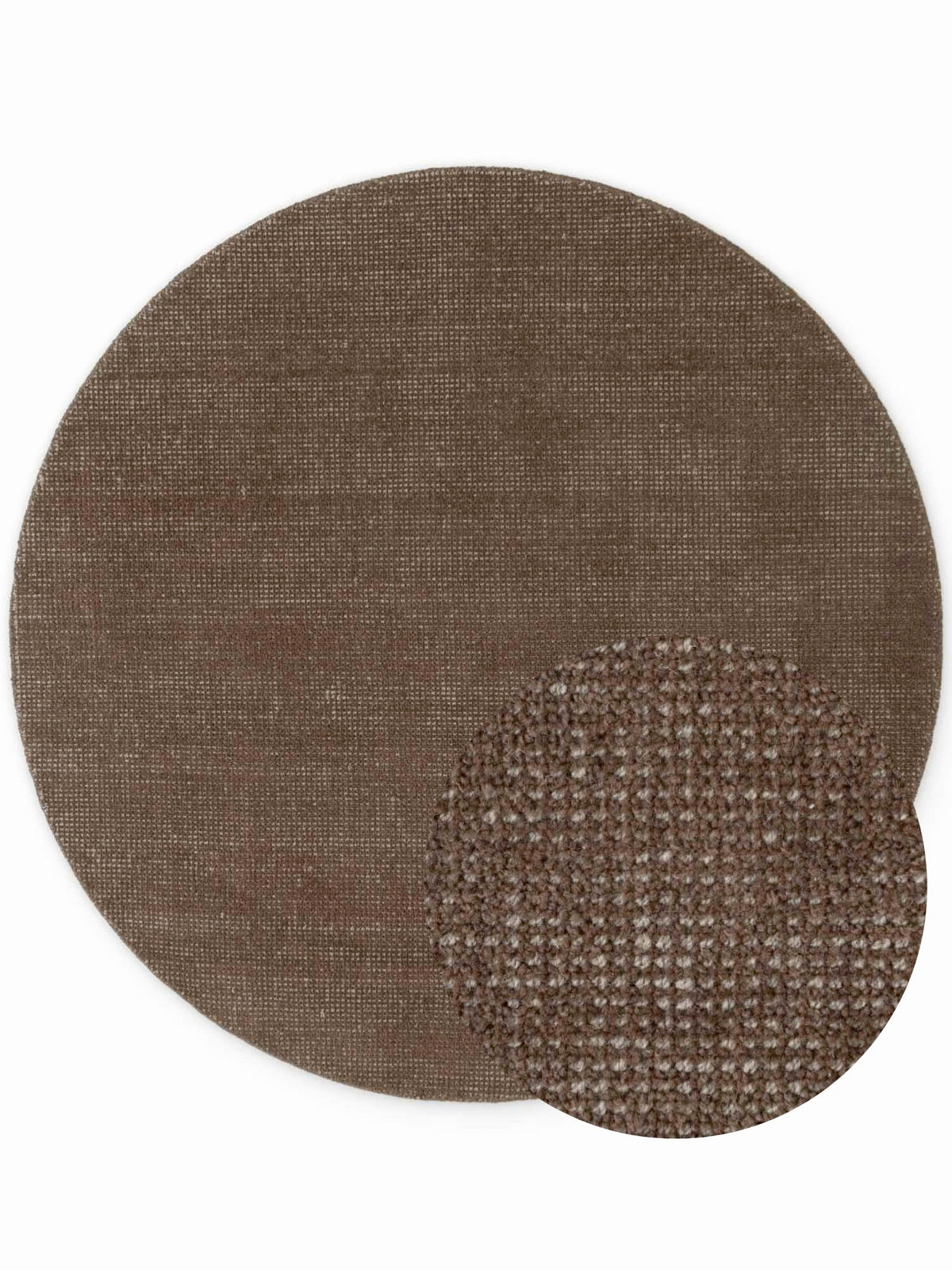 WOLLTEPPICH 200 cm Greenwich Braun rund  - Braun, Basics, Textil (200cm) - Ted Baker