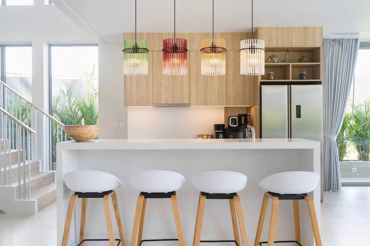 HÄNGELEUCHTE GORLEY 110/20/140 cm   - Klar/Brombeere, LIFESTYLE, Glas/Kunststoff (110/20/140cm) - Globo