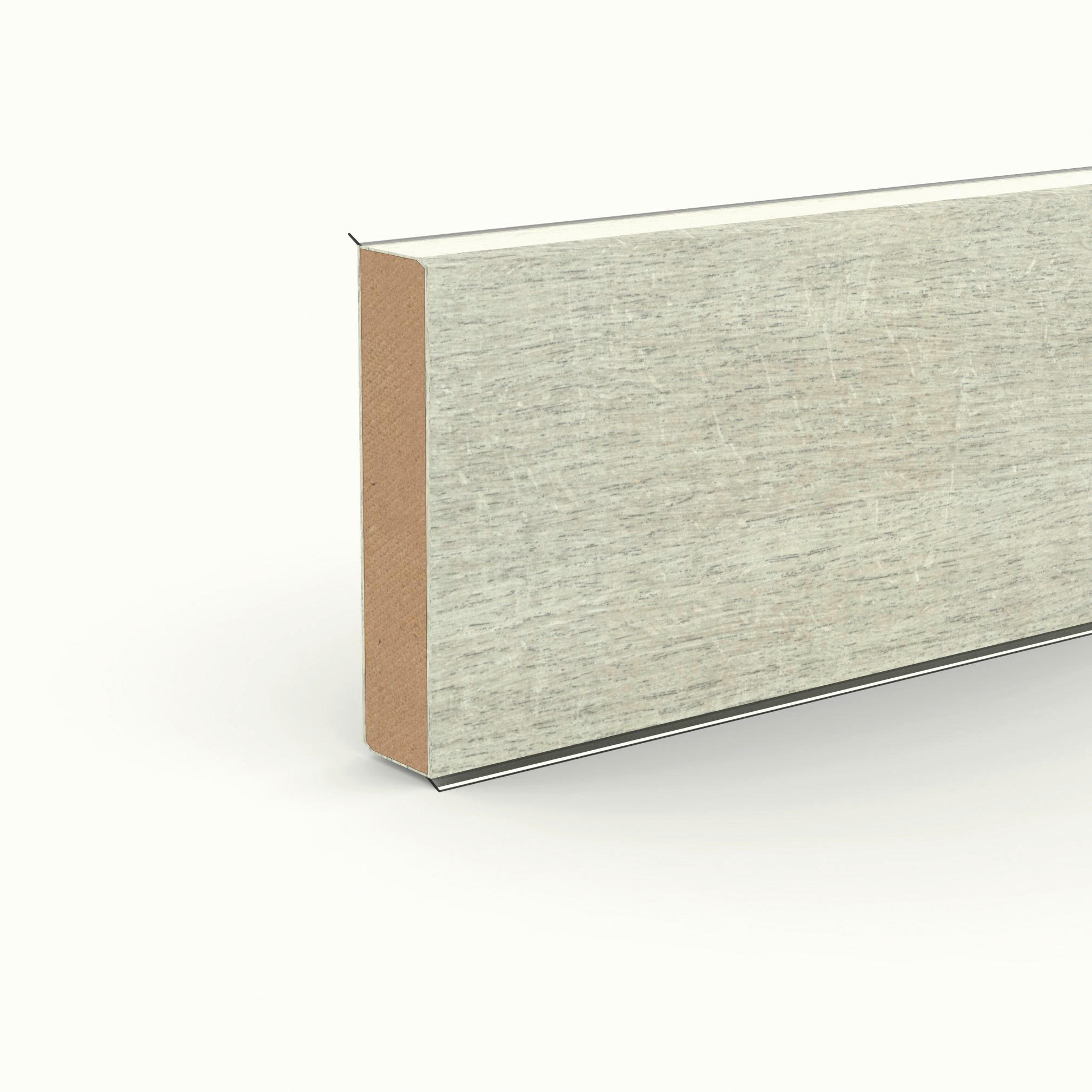 SOCKELLEISTE - Eichefarben, Basics, Holzwerkstoff (250/1.3/6cm)